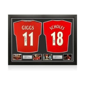 Giggs et Scholes maillots signés